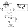 Биде IDEAL STANDARD CONNECT AIR подвесное