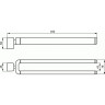 Держатель для полотенца двойной (рога) IDEAL STANDARD SOFTMOOD