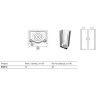 Душевая дверь IDEAL STANDARD EASY T1129YB