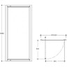Душевая дверь IDEAL STANDARD TIPICA T2387YB