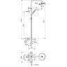 Душевая система 200 мм IDEAL STANDARD CERAFINE O BC525XG