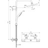 Душевая система 200 мм IDEAL STANDARD CERATHERM T25 A7208AA