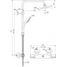 Душевая система 200 мм IDEAL STANDARD CERATHERM T25 A7545XG
