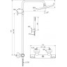 Душевая система 300 мм IDEAL STANDARD CERATHERM T25 BC748XG