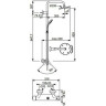 Душевая система IDEAL STANDARD IDEALRAIN ECO SL для душа Ø200/80 мм, 1/3 режима