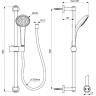 Душевой гарнитур IDEAL STANDARD IDEALRAIN BD142XG