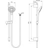Душевой гарнитур IDEAL STANDARD IDEALRAIN EVO DIAMOND L3