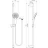 Душевой гарнитур IDEAL STANDARD IDEALRAIN EVO JET ROUND XL3 B1763AA