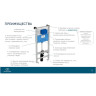 Инсталляция IDEAL STANDARD PROSYS TT00007/121A6 для унитаза с черной матовой клавишей смыва