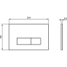 Инсталляция IDEAL STANDARD PROSYS TT00007/121A6 для унитаза с черной матовой клавишей смыва