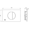Клавиша смыва IDEAL STANDARD OLEAS R0503AA