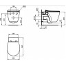 Комплект подвесной унитаз E047901 + E772401 + система инсталляции R020467 + R0108AA IDEAL STANDARD PROSYS CONNECT E212701R0108AA