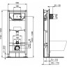 Комплект подвесной унитаз + система инсталляции IDEAL STANDARD PROSYS TESI AQUABLADE T386801