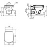 Комплект подвесной унитаз T386001 + T318101 + система инсталляции R020467 IDEAL STANDARD PROSYS ESEDRA AQUABLADE T386401