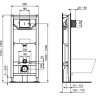 Комплект подвесной унитаз T386001 + T318101 + система инсталляции R020467 IDEAL STANDARD PROSYS ESEDRA AQUABLADE T386401