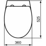Крышка-сиденье IDEAL STANDARD ECCO/EUROVIT R195001