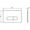 Механическая панель смыва, двойной смыв, матовый хром IDEAL STANDARD OLEAS™ M1