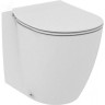 Напольный пристенный унитаз-соло IDEAL STANDARD CONNECT AQUABLADE, гор. выпуск, с крепежом