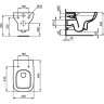Подвесной безободковый унитаз IDEAL STANDARD I.LIFE A T471701