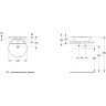 Раковина 43х43 см IDEAL STANDARD CONNECT SPHERE E804001