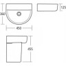 Раковина IDEAL STANDARD CONNECT ARC 45см