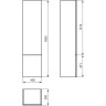 Шкаф-пенал IDEAL STANDARD SOFTMOOD T7817S6