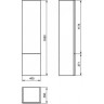 Шкаф-пенал IDEAL STANDARD SOFTMOOD T7836S5