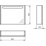 Шкаф-зеркало IDEAL STANDARD SOFTMOOD T7822S5