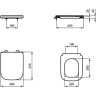 Сиденье для унитаза с микролифтом IDEAL STANDARD I.LIFE A T453101