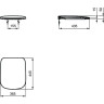 Сидение и крышка, дюропласт IDEAL STANDARD ESEDRA