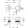 Скрытая монтажная часть для настенного смесителя для раковины IDEAL STANDART STRADA A5948NU