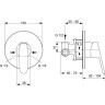 Смеситель для душа IDEAL STANDARD CERAPLAN 2 A5960AA