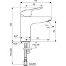 Смеситель для раковины IDEAL STANDART CERAFLEX B1714AA