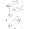 Смеситель для ванны и душа IDEAL STANDART CERALINE BC199AA