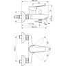 Смеситель для ванны IDEAL STANDARD ENTELLA BC236AA