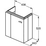 Тумба для раковины IDEAL STANDARD CONNECT SPACE C6747WG