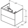 Тумба для раковины IDEAL STANDARD SOFTMOOD T7800S5