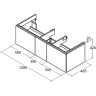 Тумба для раковины IDEAL STANDARD STEP T7224WG