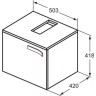 Тумба для раковины IDEAL STANDARD STRADA K2722WG