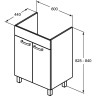 Тумба для раковины IDEAL STANDARD TEMPO E3239WG