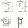 Умывальник с 1-м отверстием под смеситель IDEAL STANDARD ESEDRA GUEST