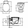 Унитаз подвесной IDEAL STANDARD CONNECT промо комплект (E803501; E712701; E233267 )