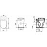 Унитаз приставной IDEAL STANDARD CONNECT SPACE E119901
