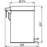 Ведро для мусора IDEAL STANDARD IOM A9104MY