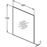 Зеркало IDEAL STANDARD MIRROR&LIGHT (600х700)