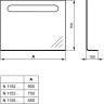 Зеркало с полочкой IDEAL STANDARD MOMENTS N1153AA